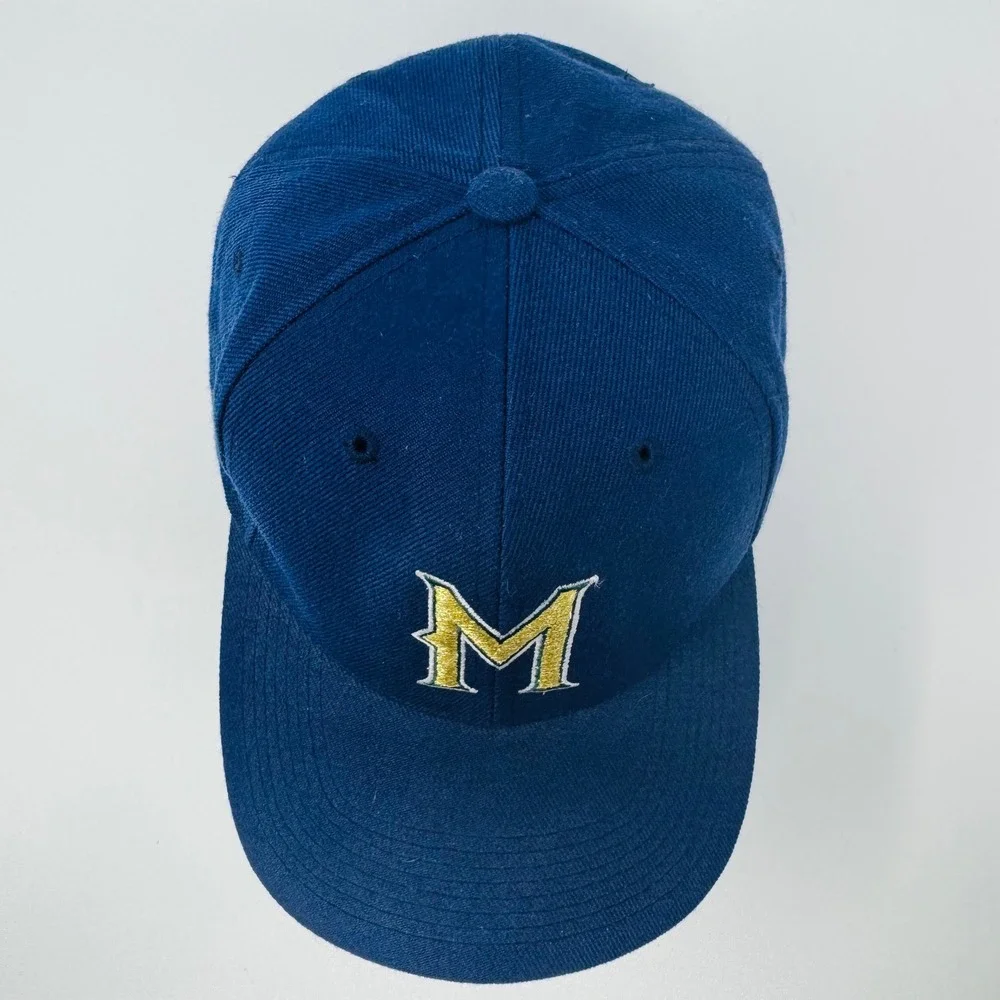 VTG Milwaukee Brewers‎ MLB Baseball Cap Snapback Blue M Logo Sports Specialties